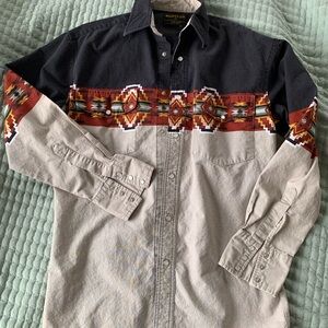 Southwestern Style Button-Up Shirt